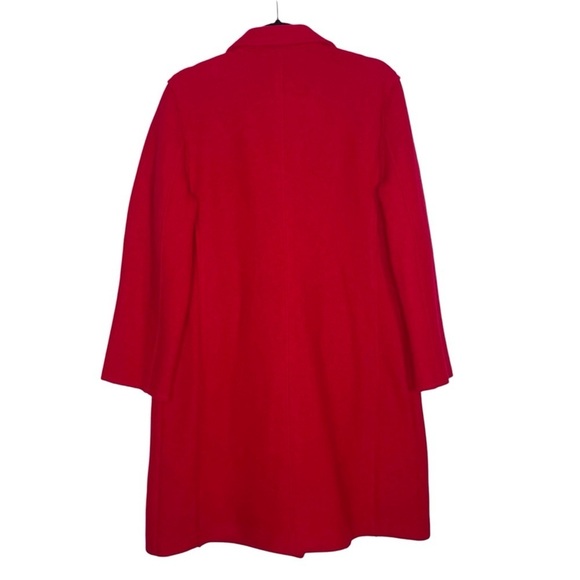 J. Crew Daphne Topcoat in Italian Boiled Wool Red Size 14 - Picture 4 of 8
